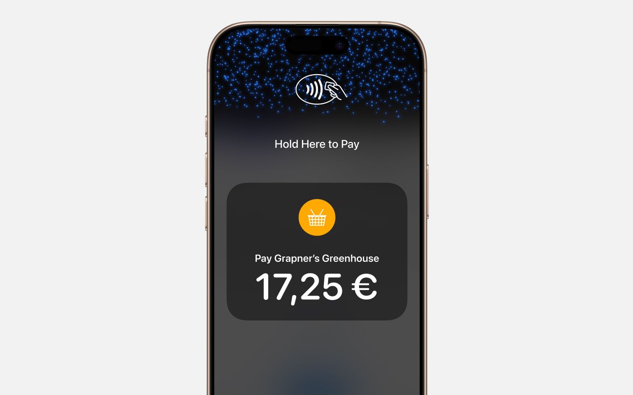 Close up of iPhone with payment information on the screen
